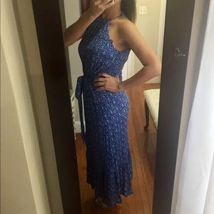 Michael Kors blue maxi dress